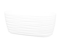 Debnička na rastliny SAHARA PETIT plastový, 27 cm, biely matný