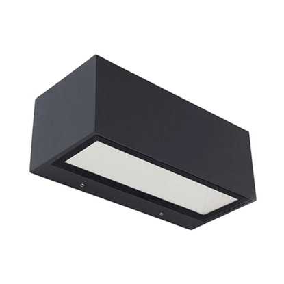 LUTEC LED nást. svietidlo GEMINI tm. sivé 21W 1230lm 4000K IP54 85x220x103mm
