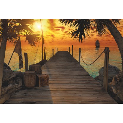 Komar Fototapeta Treasure Island 368 x 254 cm, 8-dielna