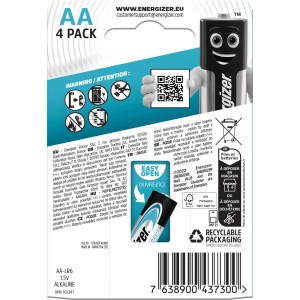 Energizer Max Plus AA batérie, 4 kusy. Alkalické batérie pre spoľahlivú energiu.