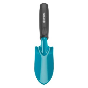 Gardena Classic sádzacia lopatka, malá modrá lopatka s ergonomickou rukoväťou na záhradníčenie.