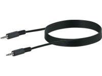 Schwaiger Audio prepojovací kábel 3,5 mm jack zástrčka, čierny 1,5 m
