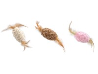 Magic Cat Goods Ženilková loptička s pierkami, so šantou m., rôzne druhy, 20 cm