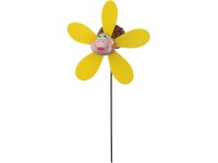 Dekoratívny záhradný zápich Fun Spinner korytnačka s veterníkom, 48 cm, 1 ks