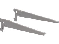 Uhlový držiak s otvorom 23 cm biely, 2 ks