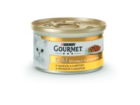 Purina Konzerva pre mačky Gourmet Gold Double Pleasure hovädzie a kura 85 g