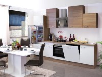 Flex-Well Kuchyňa Florida 280 cm/typ 2-chlad./rúra/varná doska/digestor/umývačka