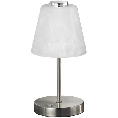 Stolová LED lampa Emmy matný nikel