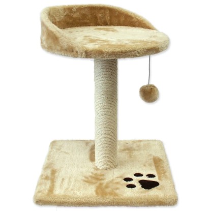 Magic Cat Goods Odpočívadlo so škrabadlom Lilly, béžové, 45 x 34 x 34 cm