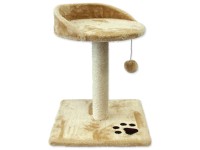 Magic Cat Goods Odpočívadlo so škrabadlom Lilly, béžové, 45 x 34 x 34 cm