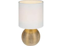 OBI Stolová lampa Pomonte zlatá 1 x E14 max. 40 W, 16 x 16 x 29 cm