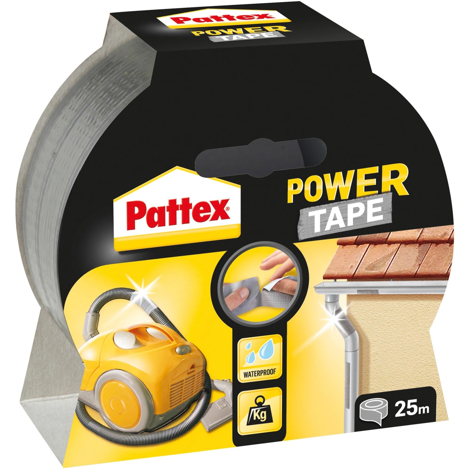 E-shop Pattex Montážna lepiaca páska POWER TAPE strieborná 25 m