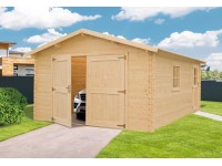 Maone Drevená garáž na auto Klodi, 398 x 536 cm