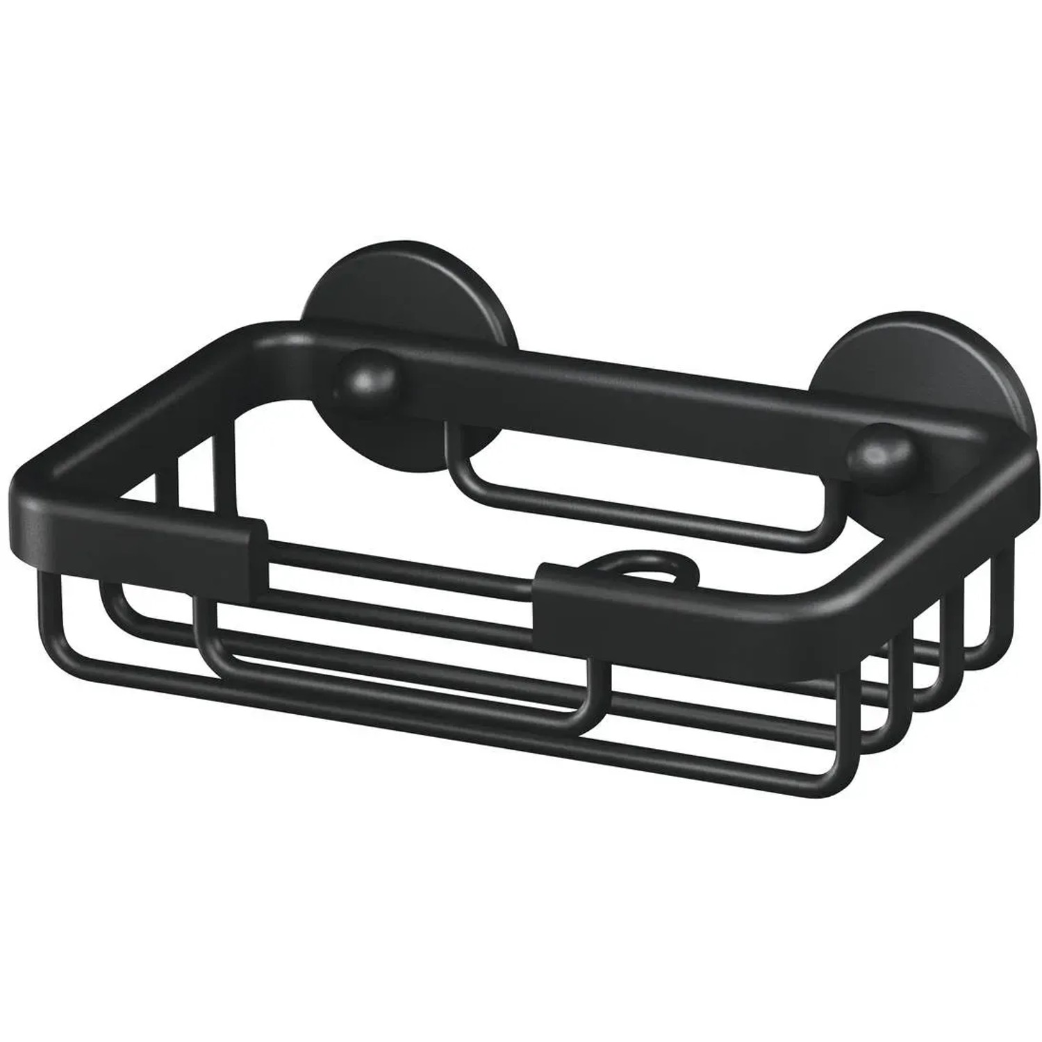 E-shop tesa Drôtená mydlenka do sprchy Aluxx, matná čierna, 47 x 135 x 95 mm