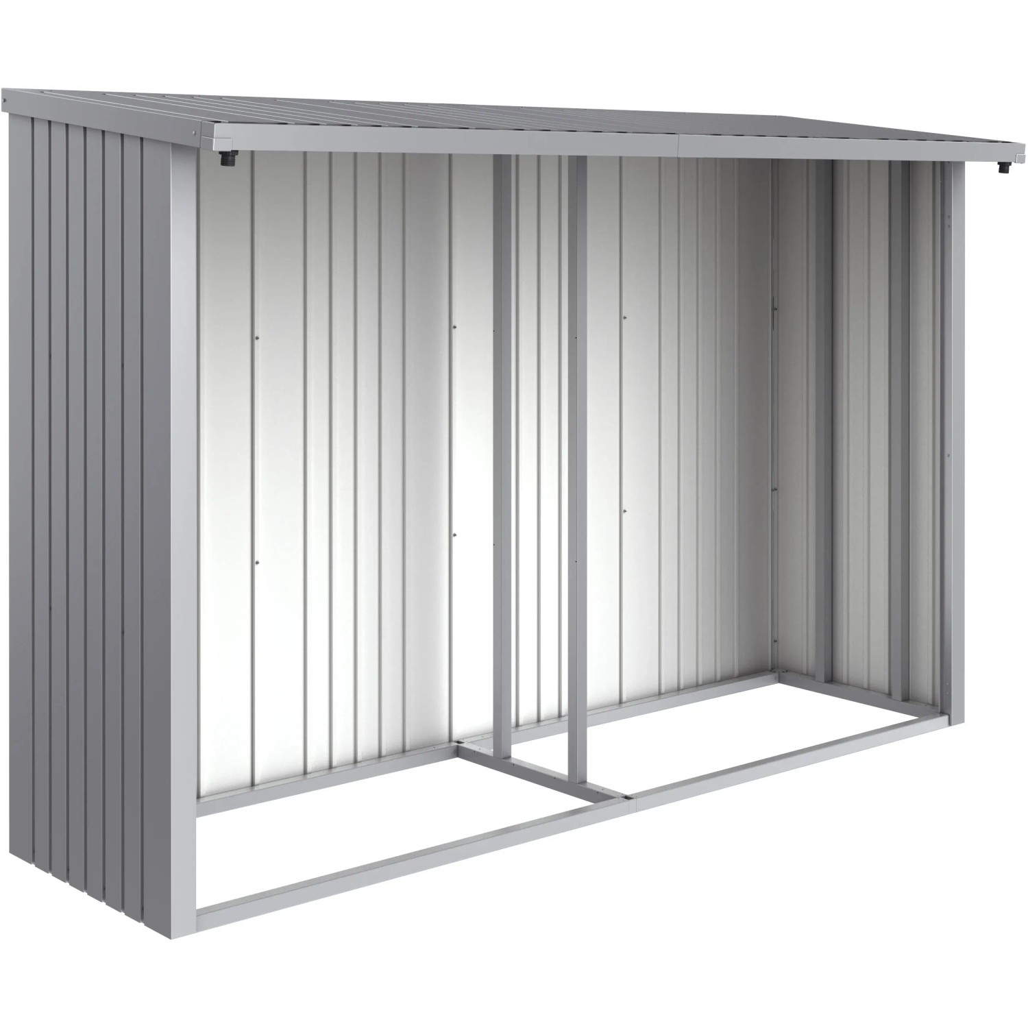 E-shop Biohort Zadná stena pre WoodStock 300 strieborná, 288,6 x 1,1 x 196,5 cm