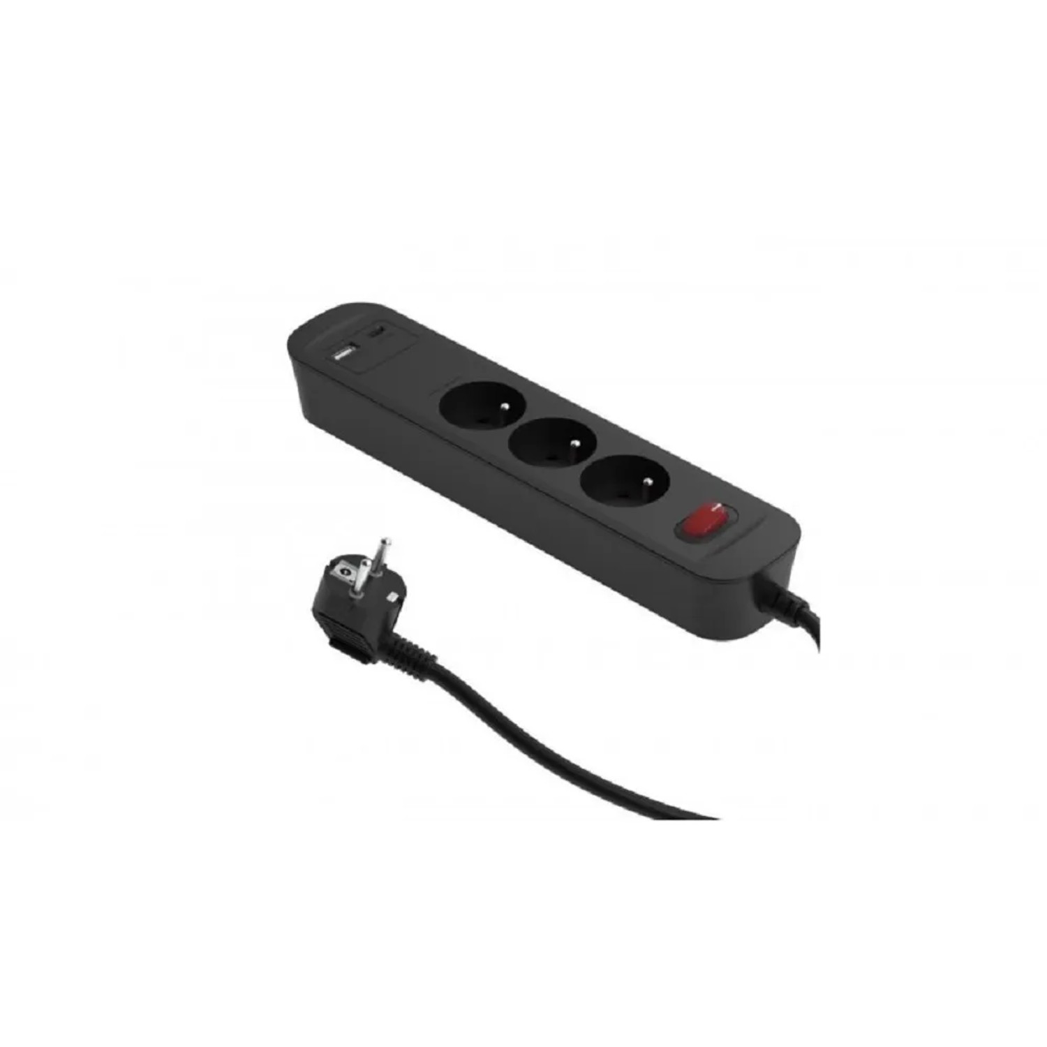 E-shop Düwi Predlžovací kábel s vyp. PD20 rýchlonabíjací 3 zásuvky + 2USB (A+C) 1,4 m