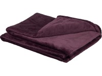 Flaušová deka Blush Bordeaux fialová 150 cm x 200 cm