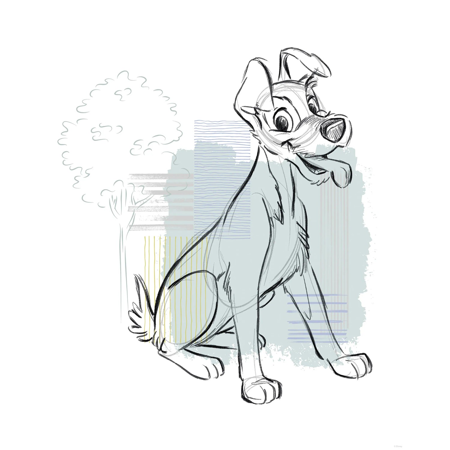 E-shop Komar Plagát Disney Lady and the Tramp Hello Tramp 40 x 50 cm