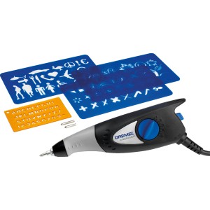 Dremel 290-3 Gravírovacia súprava Hobby Edition so šablónami a príslušenstvom.