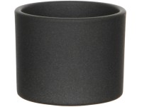 Mica Decorations Obal na kvetináč Era tmavo sivý matný, pr. 12 x 10 cm