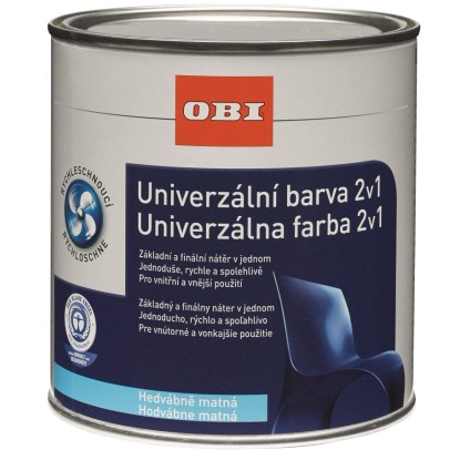 OBI Univerzálna farba 2v1 hodvábne matná oranžová 500 ml