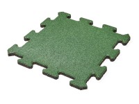 MAX3 Gumová dlažba PUZZLE zelená 500 x 500 x 25 mm