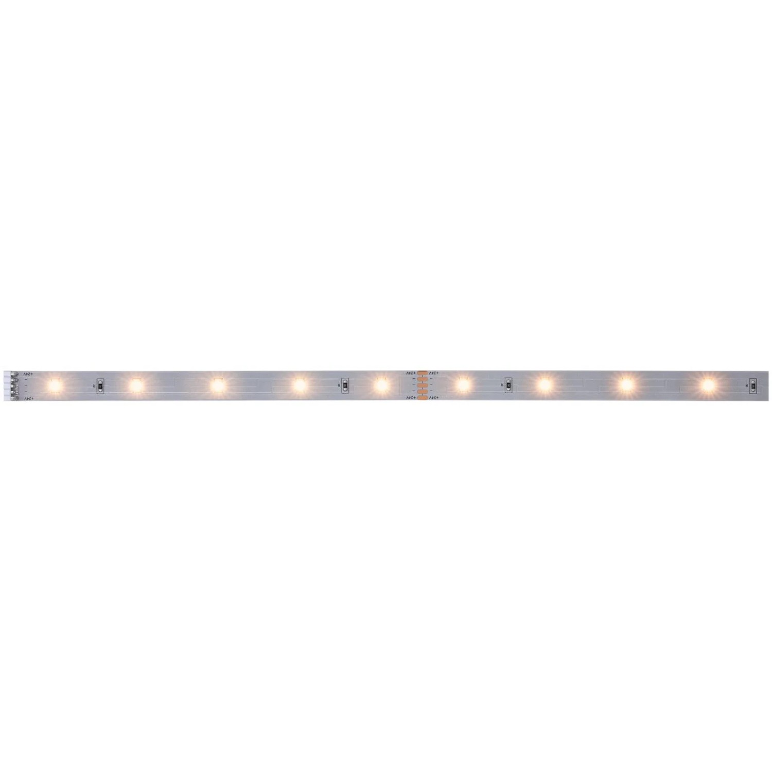 E-shop Paulmann MaxLED 250 pásik teplá biela 2700K, IP20, 4W 230/24V, strieborná, 1 m