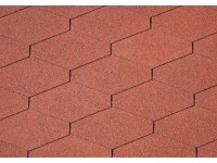Onduline Asfaltový šindeľ Bardoline CLASSIC triangular, červený mix, 2 m2