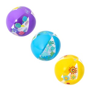 Vodné lopty Bestway Groove n' Splash, Ø 34 cm, 3 rôzne farby: fialová, modrá a žltá s motívmi.
