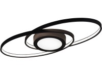 Trio LED stropné svietidlo Galaxy 27 W s vypínačom antracitové