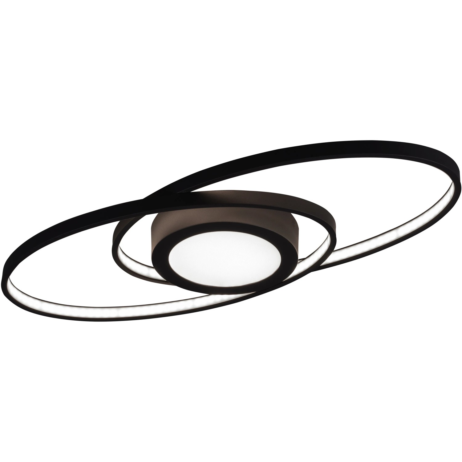 E-shop Trio LED stropné svietidlo Galaxy 27 W s vypínačom antracitové