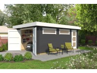 Weka Garáž pre jedno auto 441 grafitovo sivá, 422,7 x 600 x 234 cm FSC®
