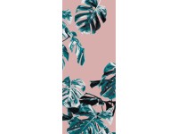 Komar Vliesová fototapeta Monstera Rosé Panel 100 x 250 cm