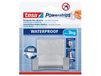tesa Samolepiaci dvojháčik Powerstrips Waterproof, nerezová oceľ, 1 ks
