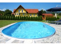 Summer Fun Bazénová sada s oceľ. stenou Faro zapustený oválny 600 x 320 x 120 cm