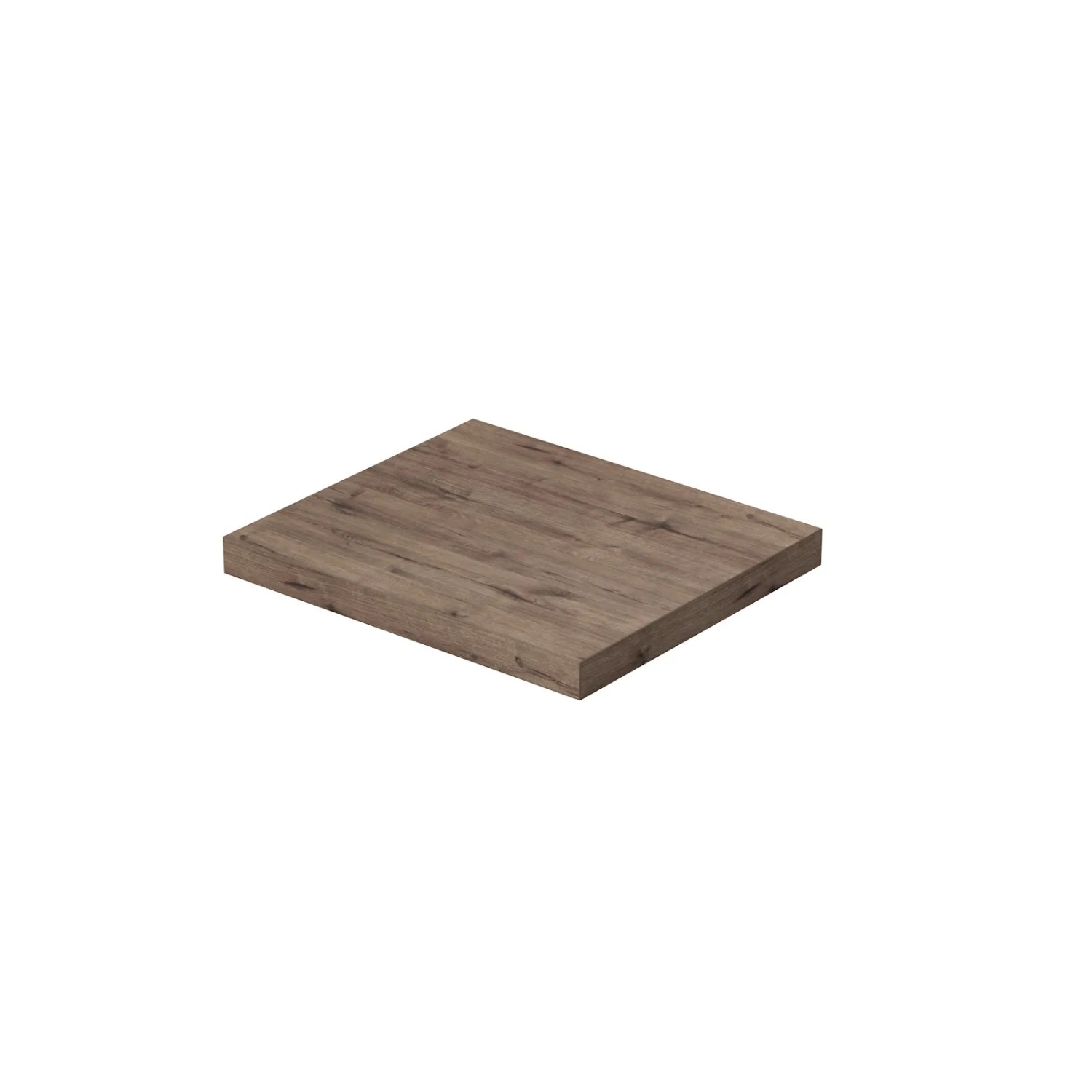 E-shop INTEDOOR Umývadlová doska BEE bez výrezu, š. 60 cm, dub Wellington