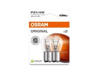 OSRAM Pomocná autožiarovka Original s kovovou päticou P21/4W, 12V, 2ks (BLI ECO)