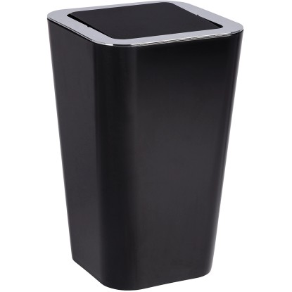Wenko Odpadkový kôš s výkyvným vekom Candy 6 l čierny