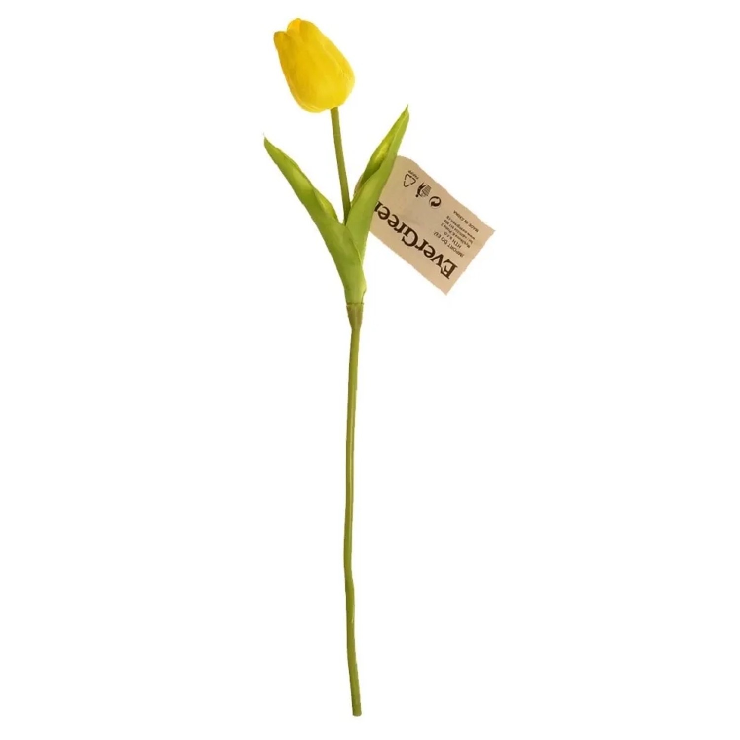 E-shop EverGreen Umelá kvetina tulipán, žltá, 32 cm