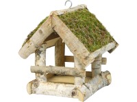 Kŕmidlo pre vtáky s machovou strechou 19 cm x 19 cm Kŕmidlo pre vtáky s machovou strechou 19 cm x 19 cm