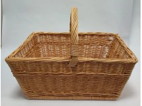 Košík prútený štvorhranný 55 x 36 x 24 cm