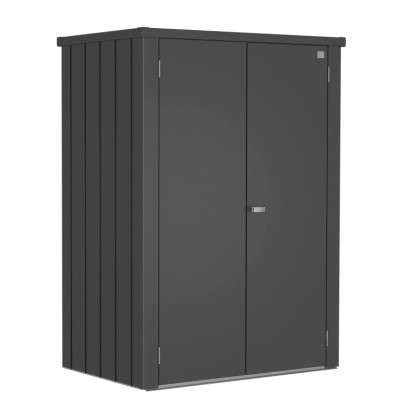 Biohort Záhradná skriňa na terasu Romeo L High tmavo sivá 132 x 87 x 181 cm