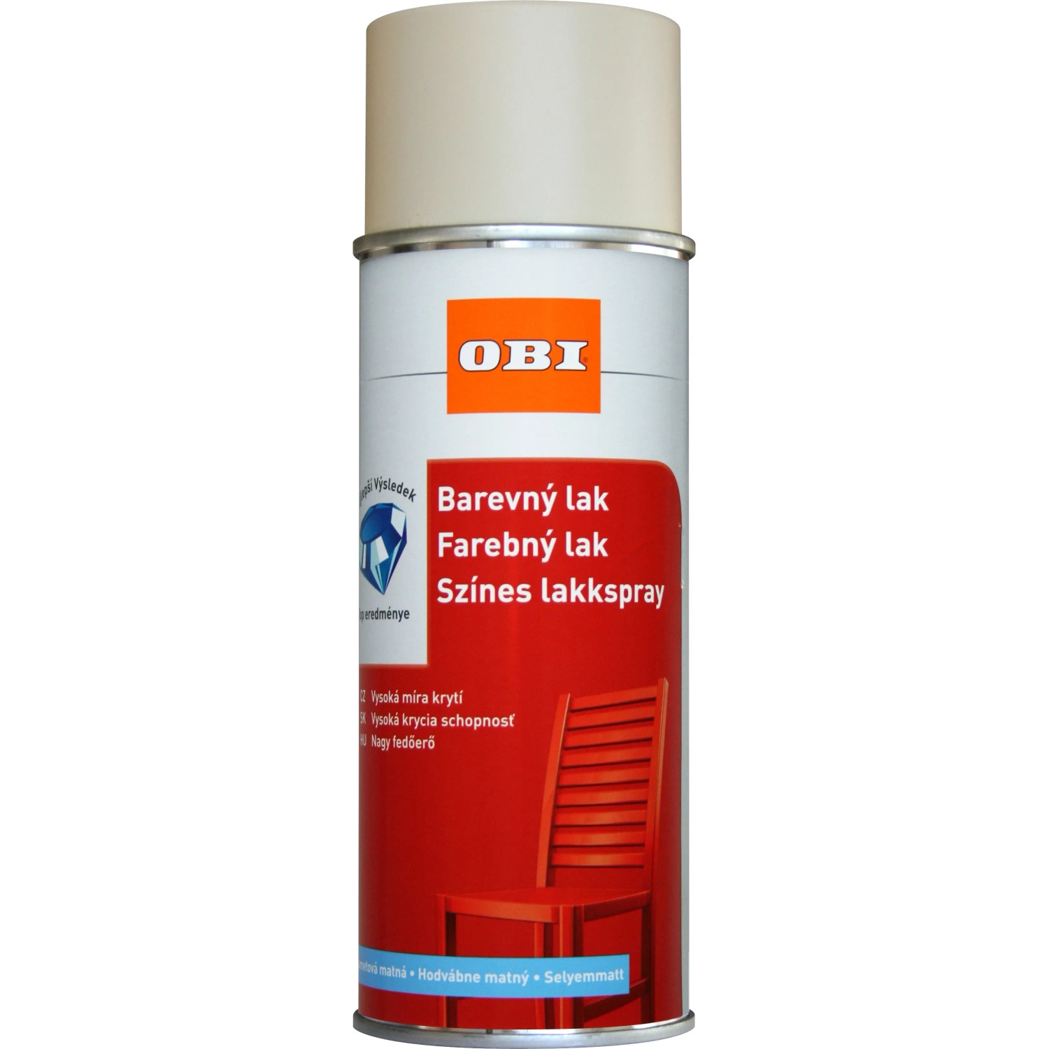 E-shop OBI Lak v spreji hodvábne matný RAL 1015 svetlá slonová kosť 400 ml