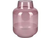 Váza Blush Bordeaux sklo 21 cm x priemer 15 cm burgundská červená