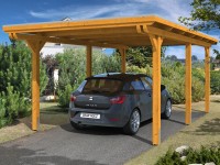 Skan Holz Prístrešok na auto Emsland ALU, dub svetlý, 354 x 604 cm