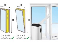 Okenné/dverové tesnenia Cool Air FAD-560 pre mobilné klimatizačné jednotky