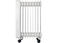 Mobilný olejový radiátor Hultsfred Hot Air, 9 rebier, 2000W, biela, 38x28x60 cm
