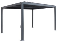 Hespéride Pergola Evonis, hliník/oceľ, Gris Graphite, 4 x 3 m