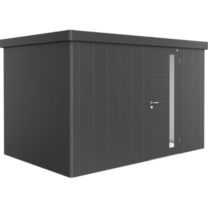 Biohort Plechový domček Neo2D štandardné dvere tmavo sivá 348 x 236 cm