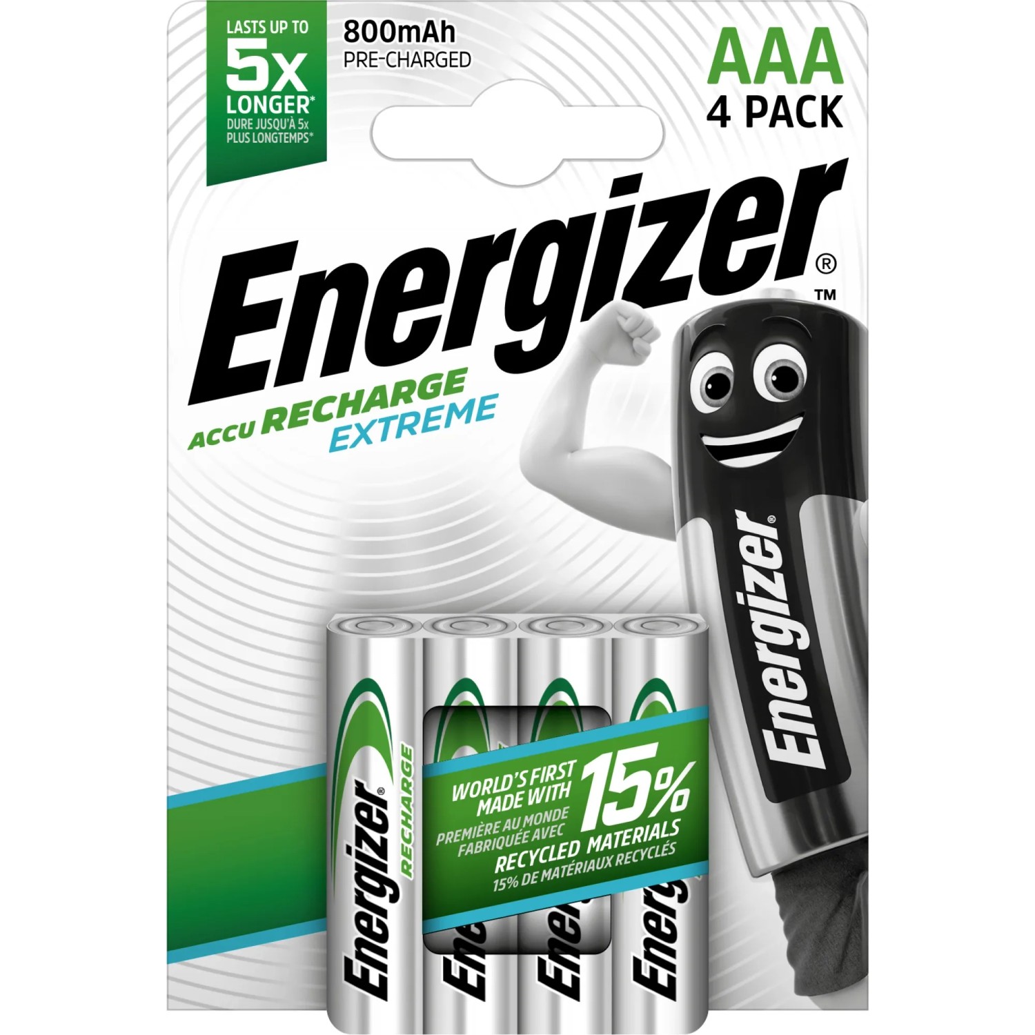 E-shop Energizer NiMH Batéria Extreme Micro (AAA) 800 mAh, 4 ks